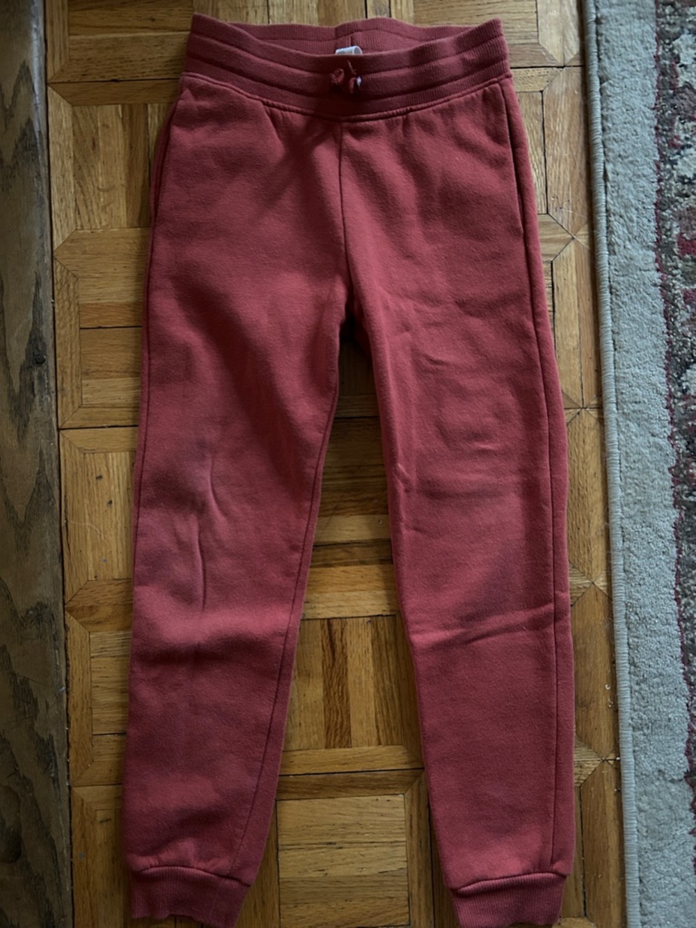 H&M Kids Red Elastic-Waist Joggers